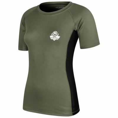 6. ARMY GREEN COMBATWEAR Damen-Rashguard | DBX Bushido