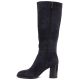 3. Graue Damen-Lederstiefel mit Absatz Vinceza 67049