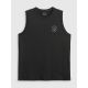 5. Ärmelloses, locker sitzendes Herren-T-Shirt aus glattem Material, Größe 4F 4FRSS26TSLEM330-20S