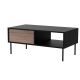 CORTINA Couchtisch 100x55x45 schwarz/walnuss