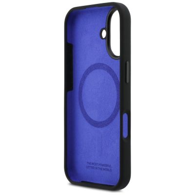 7. BMW M Silikonhülle mit vertikalem Logo und MagSafe-Funktion für iPhone 17 – Schwarz