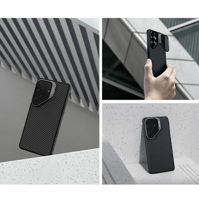 7. Nillkin CarboProp Magnethülle mit Kameraabdeckung und Ständer, kompatibel mit MagSafe für Samsung S26 Ultra – Schwarz