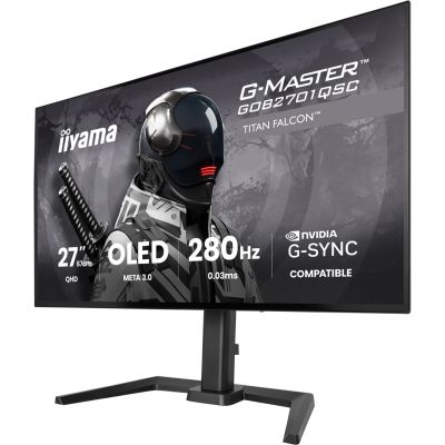 6. iiyama G-MASTER GOB2701QSC-B1 Computermonitor 68,6 cm (27") 2560 x 1440 px 2K Ultra HD OLED Schwarz