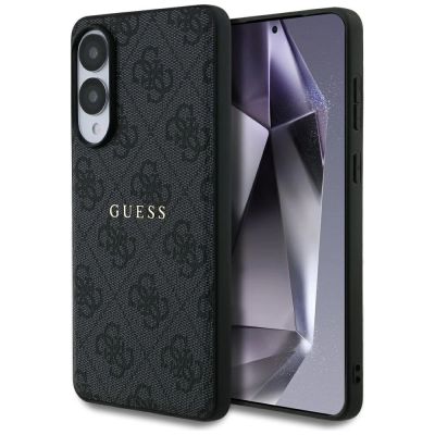 Guess 4G Ring Classic Logo MagSafe Case für Samsung Galaxy S25 Edge - Schwarz