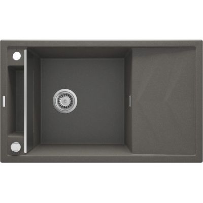 Magnetische Granitspüle, 1 Becken, mit Abtropffläche, ZRM T113 5908212095041