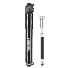 Rockbros HQ-67A-L03 BK Fahrradpumpe mit Manometer – Schwarz