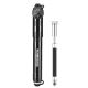 Rockbros HQ-67A-L03 BK Fahrradpumpe mit Manometer – Schwarz
