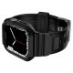 5. Spigen Rugged Armor Pro Hülle mit Armband für Apple Watch 4/5/6/7/8/SE (44/45 mm) – Schwarz