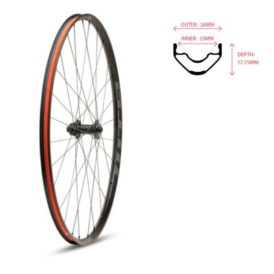 3. WTB Felge PROTERRA i23x700x vorne 100x12 28 6-Loch