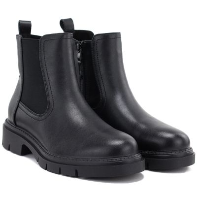 8. Schwarze Damen-Ankle-Boots aus Leder von Sergio Leone, Modell BT-01-S
