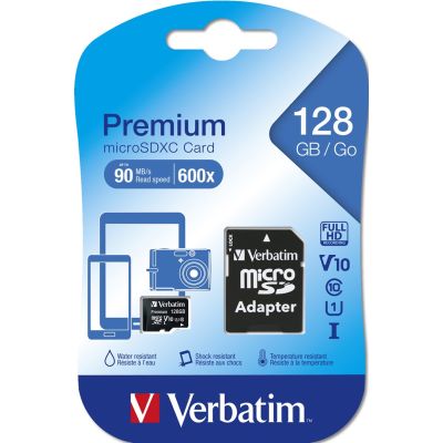 3. Verbatim Premium 128 GB MicroSDXC UHS-I Klasse 10