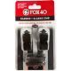 2. FOX 40 CLASSIC UND CLASSIC CMG PFEIFE SCHWARZ MIT SCHNUR, 2ER-PACK