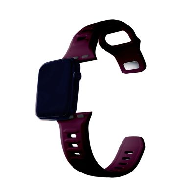 13. 3mk Silikon- Watch für Apple Watch 42 / 44 / 45 / 49 mm – Burgunderrot