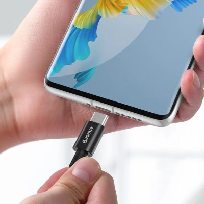 9. Baseus CATYS-C01 USB-C – USB-C PD QC FCP Kabel 100 W 5 A 480 Mbit/s 2 m – Schwarz