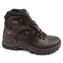 Grisport Herren-Trekkingschuhe, knöchelhoch, aus marronefarbenem Leder, wasserdicht
