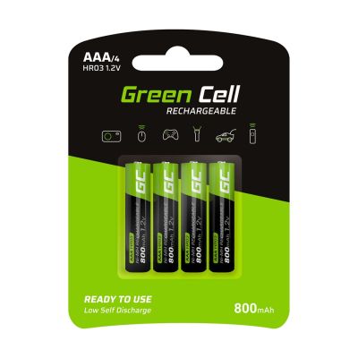 GREEN CELL BATTERIEN 4X AAA R3 800mAh