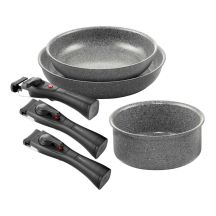 BALLARINI TORRE 2-teiliges Pfannen-Set (24 + 28 cm) + Stielkasserolle 16 cm
