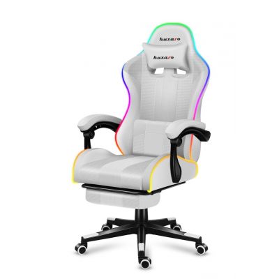 10. Huzaro Force 4.7 RGB Weißer Gaming-Stuhl
