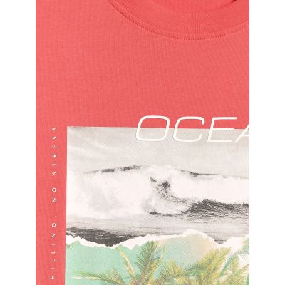 6. Herren-T-Shirt mit Aufdruck, regulär, Größe 4F 4FRSS26TTSHM4304-63S