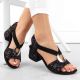 3. Bequeme Rieker W RKR679 schwarze Sandalen