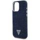 6. Guess Denim Triangle Logo MagSafe iPhone 16 Pro Hülle - Blau