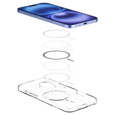 6. Spigen Liquid Crystal Mag Hülle mit MagSafe für iPhone 16 – transparent
