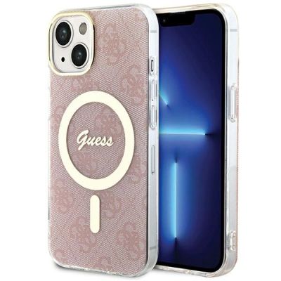 Guess IML 4G MagSafe Hülle für iPhone 15 / 14 / 13 – Rosa