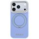 3. Guess Ring Stand 360 Grained Classic Logo MagSafe Hülle für iPhone 18 Pro Max / 17 Pro Max – hellblau