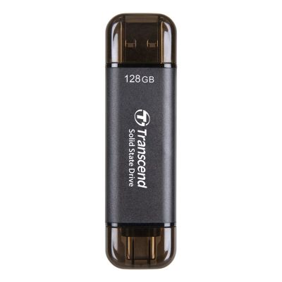 2. Transcend ESD310C Thunderbolt-Technologie, 128 GB, USB Typ-A / USB Typ-C, USB 3.2 Gen 2x2, Schwarz