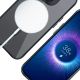 12. 3mk Satin Armor MagCase Hülle mit MagSafe für iPhone 15 Pro Max – transparent mit schwarzem Rahmen