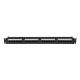 8. LANBERG Patchpanel, 24 Ports, 1 HE, 19" CAT.6A UTP, Schwarz, PPUA-1024-B