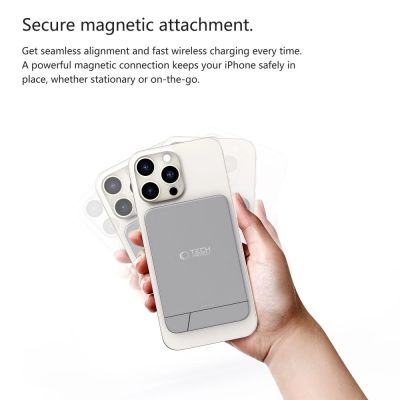 6. Powerbank Tech-Protect PB14 LifeMag MagSafe 10000 mAh - grau