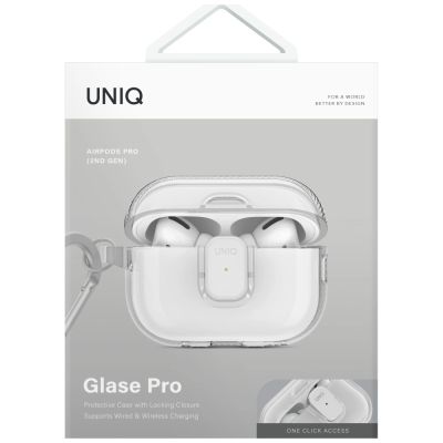 2. Uniq Glase Pro Case für AirPods Pro 2 - Transparent
