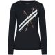 Damen-Langarmshirt SUPER.NATURAL W Kryssede Ski LS schwarz