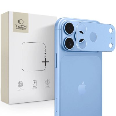 Kameraschutz für die Kameraeinheit Tech-Protect Camalloy Fit+ für iPhone 18 Pro Max – Hellblau