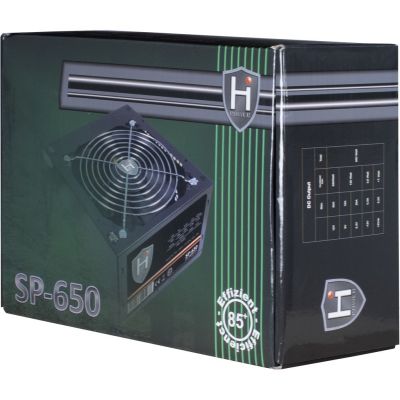 4. Inter-Tech HIPOWER SP-650 650W 20+4-Pin ATX-Netzteil Schwarz