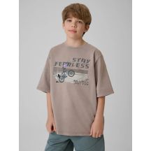 Locker geschnittenes Jungen-T-Shirt mit Aufdruck 4F 4FJRSS26TTSHM4279-25S