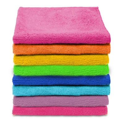 2. Vileda Mikrofasertücher, verschiedene Farben, 8 Stück.