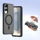 6. Dux Ducis Lava Case mit MagSafe für Samsung Galaxy S25 Edge - Schwarz