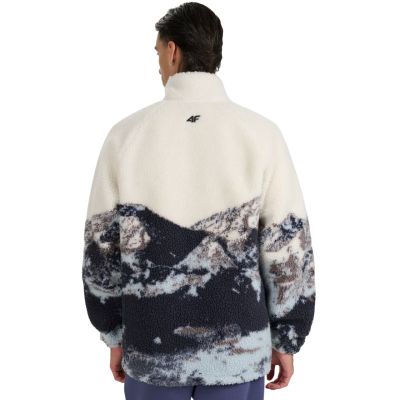 5. Fleece-Sweatshirt 4F U351 mehrfarbig allover 4FWAW25TFLEU351 90A