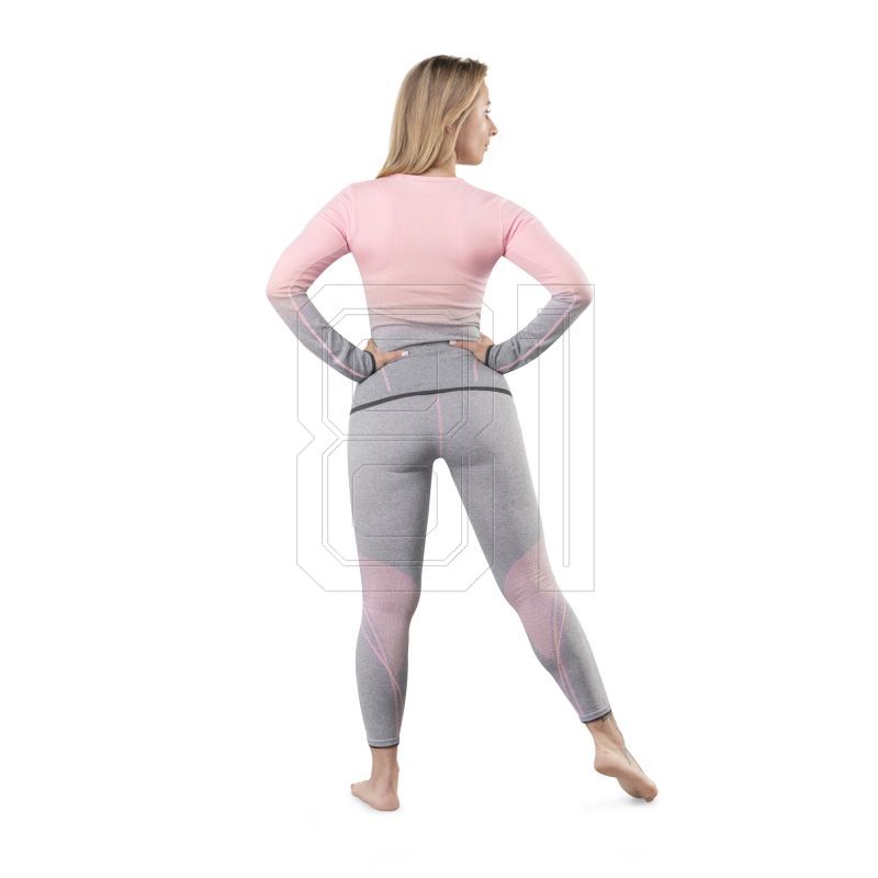 19. Spokey Flora Set Lady Termo SM VT W 6114300000 Thermounterwäsche grau-pink