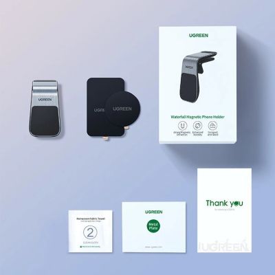 13. Ugreen magnetischer Autohalter für das Lüftungsgitter, silber (LP290)