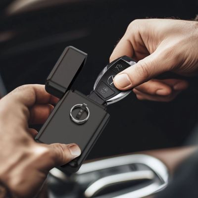 5. Tech-Protect KLR200 Metall-RFID-blockierendes Autoschlüsseletui – Schwarz
