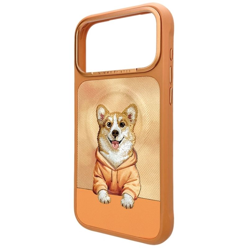 2. Nimmy Gentle Pets Series Hunde-MagSafe-Hülle für iPhone 17 Pro – Orange