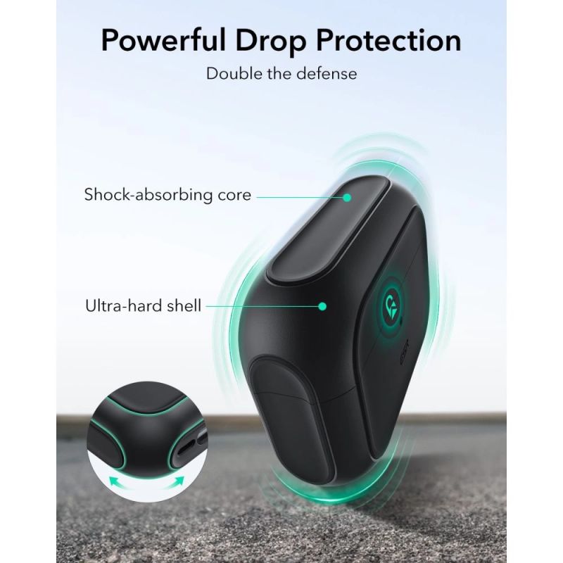 6. ESR Orbit HaloLock MagSafe Hülle für AirPods Pro 3 – Schwarz
