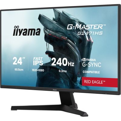 2. IIYAMA LED Fast IPS Monitor 23,8" G2471HS-B1 Red Eagle 240Hz