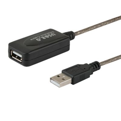 SAVIO cl-76 Kabel (USB 2.0 Typ AM - USB 2.0 Typ AF; 5 m; schwarz)