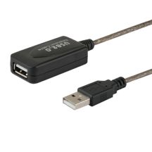 SAVIO cl-76 Kabel (USB 2.0 Typ AM - USB 2.0 Typ AF; 5 m; schwarz)
