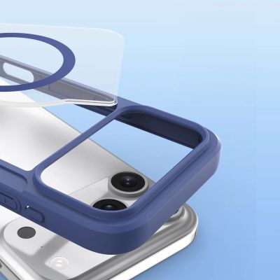 4. Dux Ducis Skin X Pro iPhone 17 Pro Max Hülle mit Wallet, MagSafe kompatibel - Blau