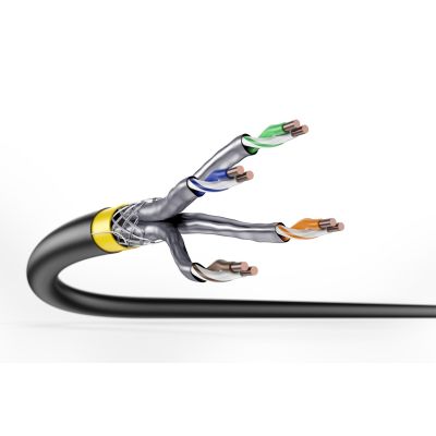 2. DIGITUS Erdverlegekabel Cat7a S/FTP Ring 50m schw AWG 22/1